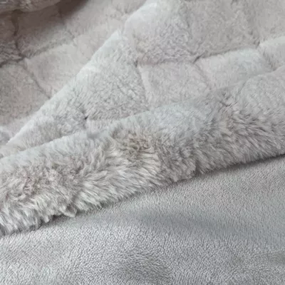 Покрывало Kazanov.a "Shinshilla point" (пудра платина), 160х220