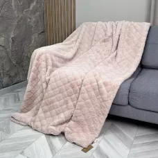 Покрывало Kazanov.a "Shinshilla point" (пудра платина), 160х220