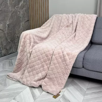 Покрывало Kazanov.a "Shinshilla point" (пудра платина), 160х220