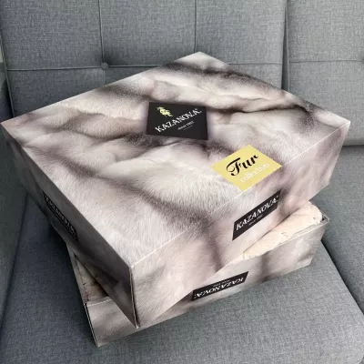 Покрывало Kazanov.a "Shinshilla point" (пудра платина), 160х220