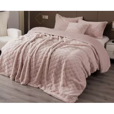 Покрывало Kazanov.a "Shinshilla point" (пудра платина), 160х220