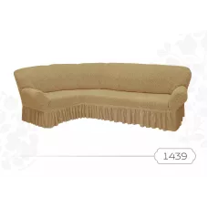 Чехлы на угловой диван с оборкой “Жаккард”