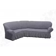 Чехлы на угловой диван с оборкой “Жаккард”
