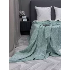 Махровое покрывало Karteks "Venesia" жаккард (бирюзовый), 160х220