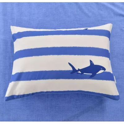 Комплект постельного белья Sofi De Marko “Касатки” (синий), 1.5 спальный