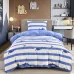 Комплект постельного белья Sofi De Marko “Касатки” (синий), 1.5 спальный