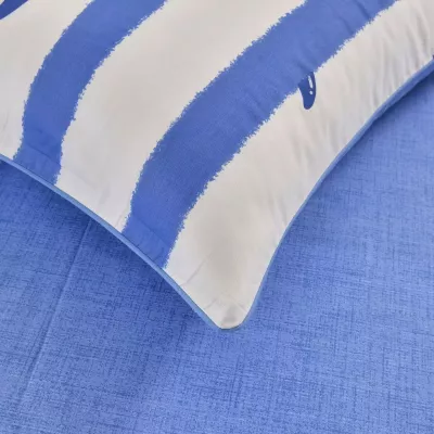 Комплект постельного белья Sofi De Marko “Касатки” (синий), 1.5 спальный