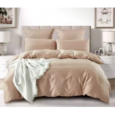 Комплект постельного белья Karteks "Сатин с декоративным кантом" MONTANA SDK - 013, евро