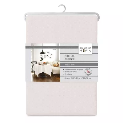 Скатерть Волшебная ночь “Рогожка” (кокос), 165x200