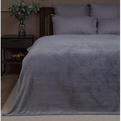 Плед Texrepublic “Absolute” flannel (серый), 180x200