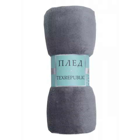 Плед Texrepublic “Absolute” flannel (серый), 180x200
