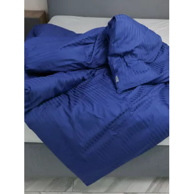Пододеяльник DonCotton "Stripe Sateen" (синий) 200х220