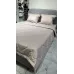 Комплект с одеялом DonCotton "Stripe Sateen " (тёмно бежевый), евро