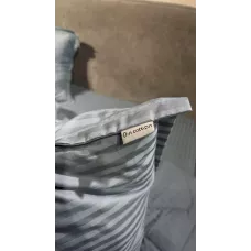 Комплект с одеялом DonCotton "Stripe Sateen" (синий туман), евро