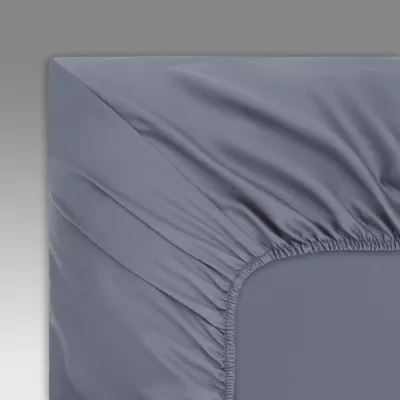 Простыня однотонная на резинке Sofi De Marko "Мармис" (индиго), 180х200х30