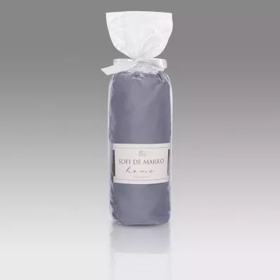 Простыня однотонная на резинке Sofi De Marko "Мармис" (индиго), 180х200х30