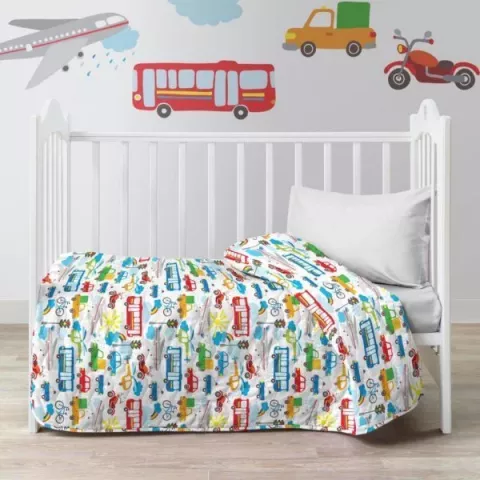 Покрывало детское Покрывало стеганое Juno “Городское движение”, 90x140