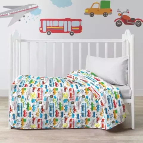 Покрывало детское Покрывало стеганое Juno “Городское движение”, 90x140