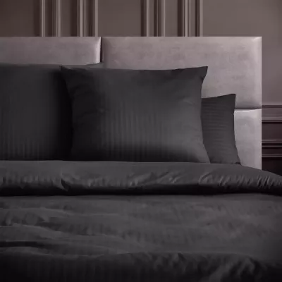 Комплект постельного белья Verossa stripe-sateen “Black”, 1.5 спальный