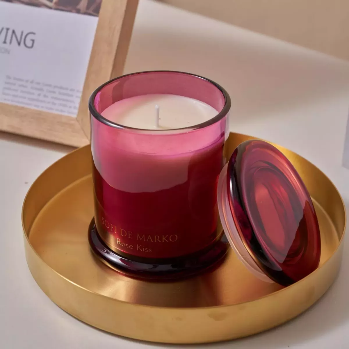 Свеча ароматическая Sofi De Marko "Rose Kiss" (250гр), 1 шт