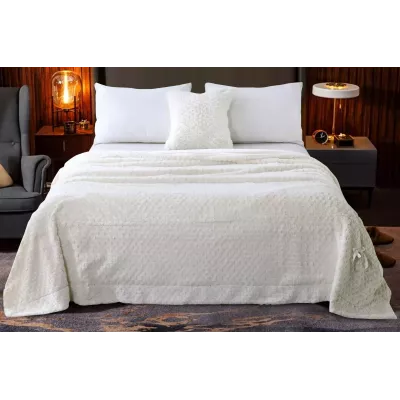 Плед-покрывало Sofi De Marko “Аврил” (молоко), 160x220