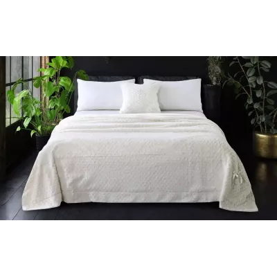 Плед-покрывало Sofi De Marko “Аврил” (молоко), 160x220