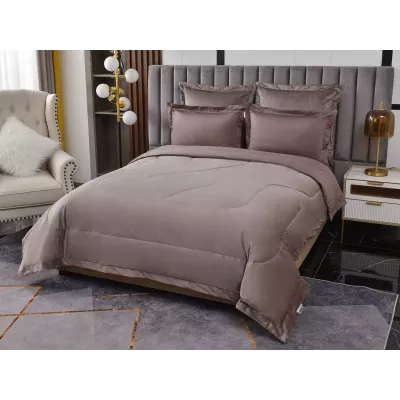 Комплект с одеялом-покрывалом Sofi De Marko “Энрике” (кофе), 1.5 спальный