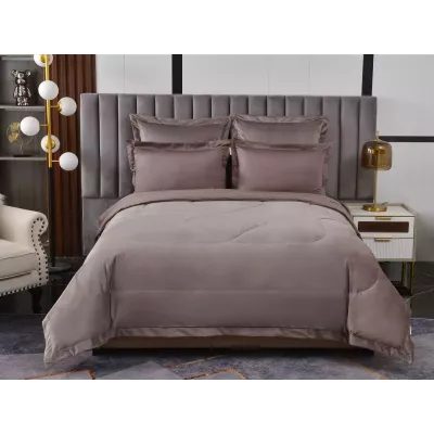 Комплект с одеялом-покрывалом Sofi De Marko “Энрике” (кофе), 1.5 спальный