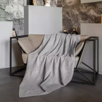 Плед-простынь “Verossa” (холодный серый) ,150х190