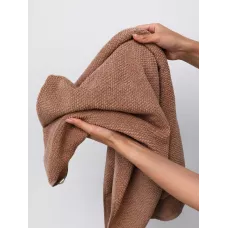 Махровое полотенце DonCotton “Lusso” (мокко), 50х90