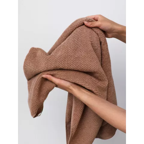 Махровое полотенце DonCotton “Lusso” (мокко), 50х90