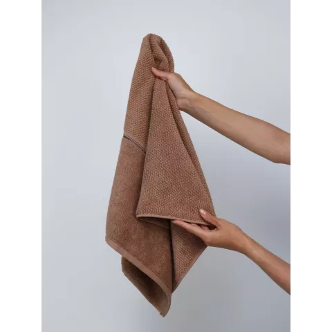 Махровое полотенце DonCotton “Lusso” (мокко), 50х90