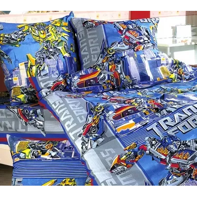 Комплект постельного белья Бамбино “Трансформеры” (перкаль), 1.5 спальный