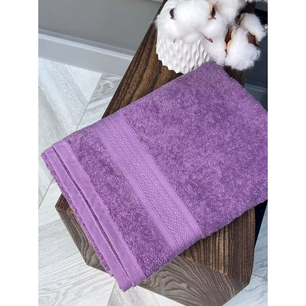 Махровое полотенце Comfort Life “Утро” (сирень), 70x130