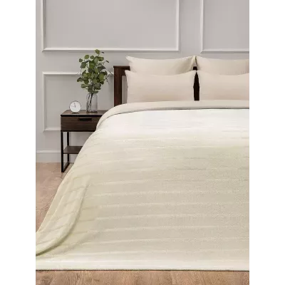 Плед Absolute Joy “Страйп” (шампань), 200x220