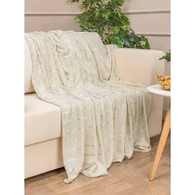 Плед Absolute Joy “Страйп” (шампань), 200x220