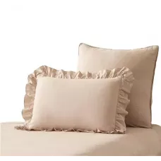 Комплект постельного белья Karteks "Вареный жаккард с рюшей" VJ-02, двухспальный