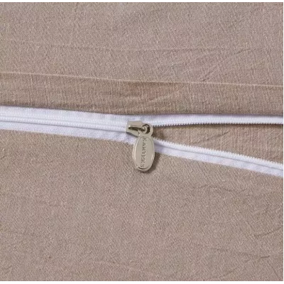 Комплект постельного белья Karteks "Вареный жаккард с рюшей" VJ-02, двухспальный