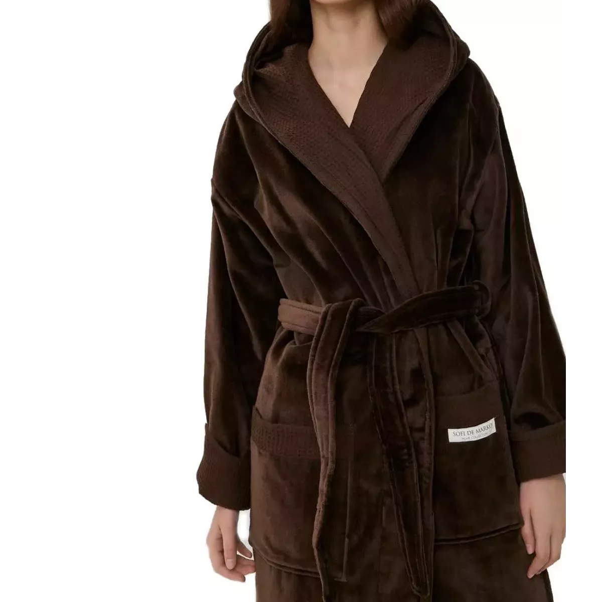 Халат махровый Sofi de Marko "Аделия" (кофе)