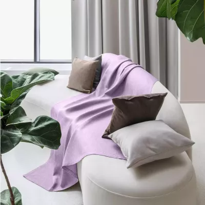 Покрывало Волшебная ночь "Рогожка" (сирень), 200х220