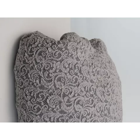 Чехол на кресло Жаккард серый