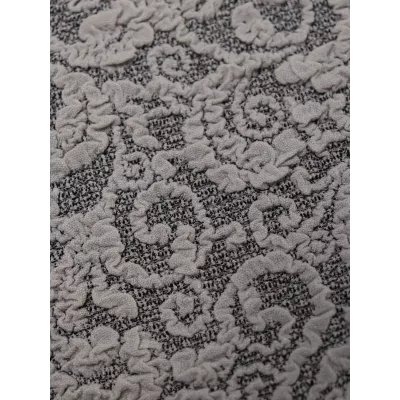 Чехол на кресло Жаккард серый