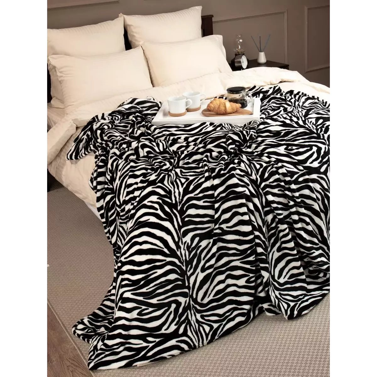 Плед TexRepublic Absolute “Шкура зебры”, 150х200