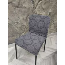 Чехлы на на стул с узором (без оборки) антрацит