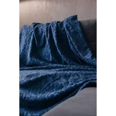 Махровое покрывало Karteks "Venesia" жаккард (синий), 160х220