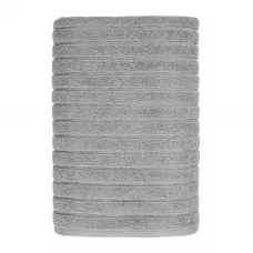 Махровое банное полотенце Волшебная ночь ”Wave” (Холодный серый), 70х140