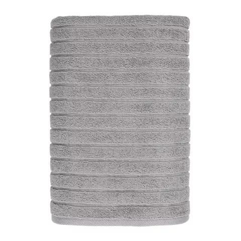 Махровое банное полотенце Волшебная ночь ”Wave” (Холодный серый), 70х140