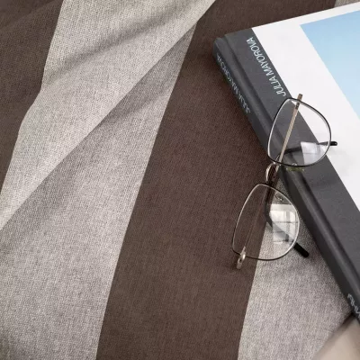 Покрывало Волшебная ночь "Рогожка" (зебра-кофе), 140х220