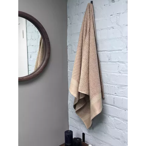 Махровое полотенце Comfort Life “Рольф” (мокко), 70×140