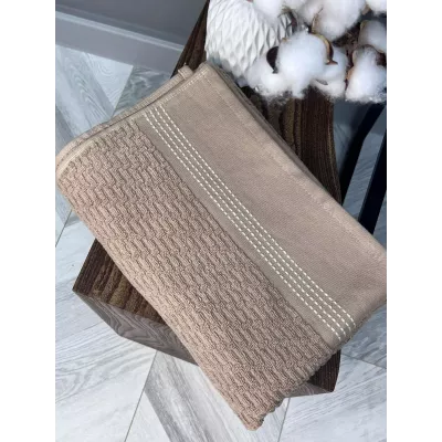 Махровое полотенце Comfort Life “Рольф” (мокко), 70×140